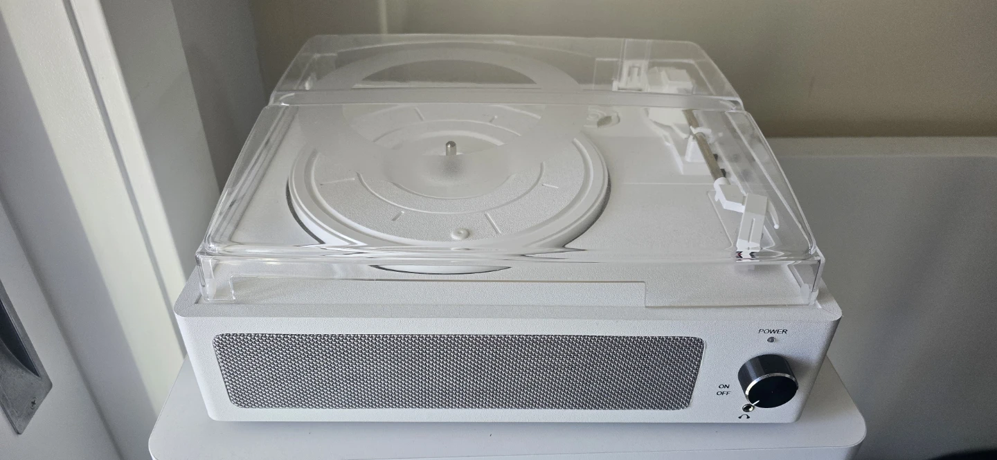 WOCKODER Vinyl Record Player with Built-in Speaker