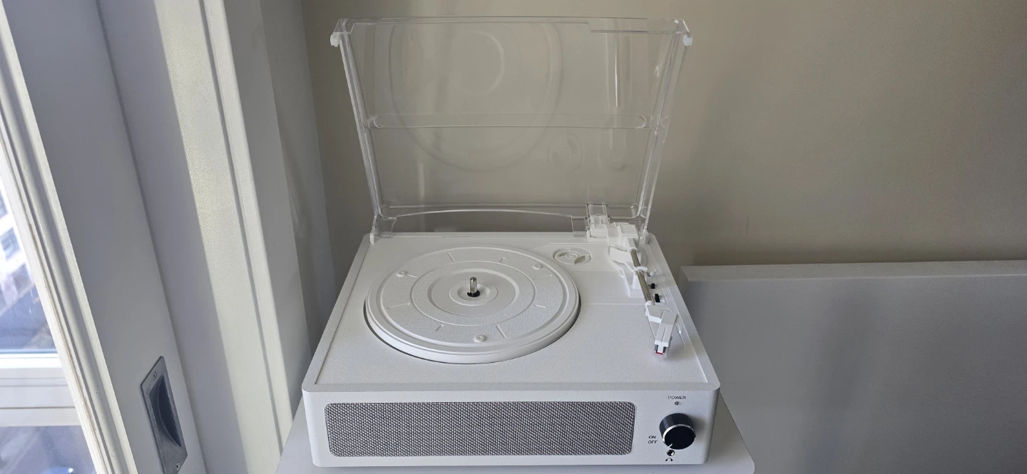 WOCKODER Vinyl Record Player with Built-in Speaker - photo 2