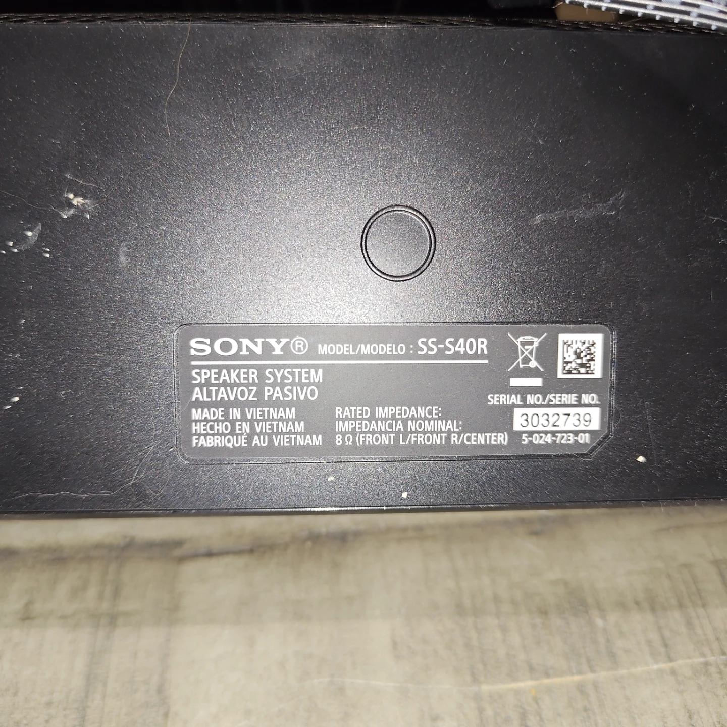 Sony SS-S40R home theater System - photo 2