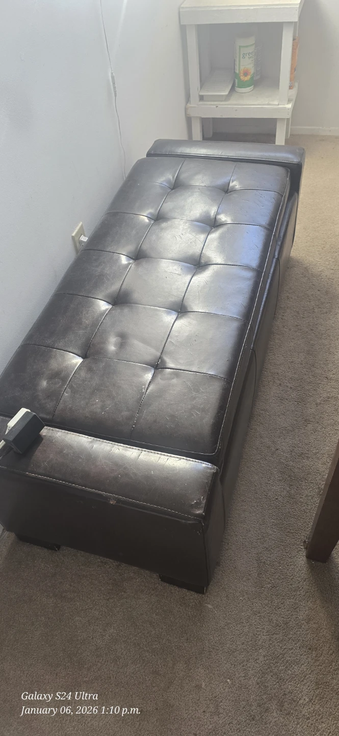 Storage Ottoman Bench - Brown/black