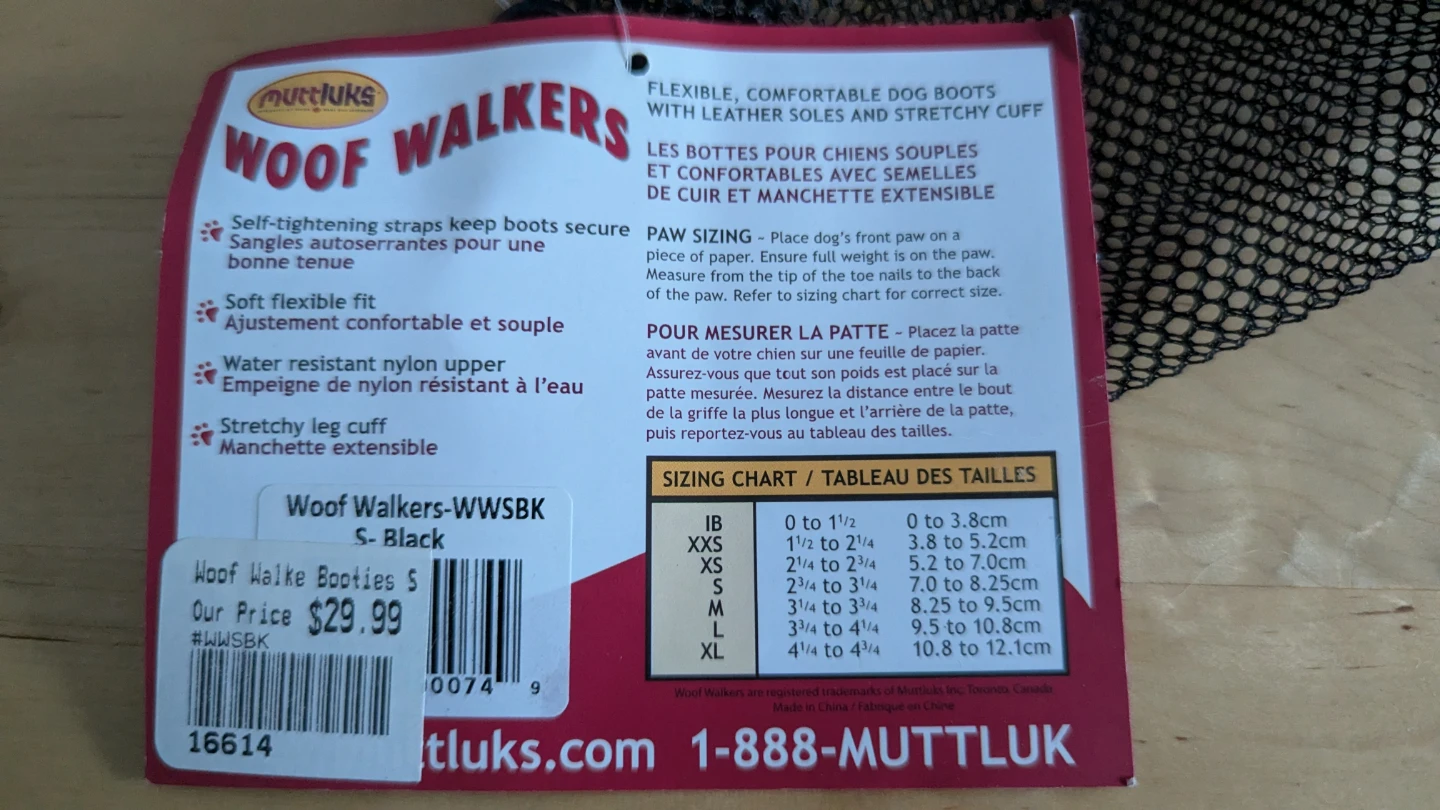 Muttluks Woof Walkers Dog Boots Size S #freecycle - photo 4