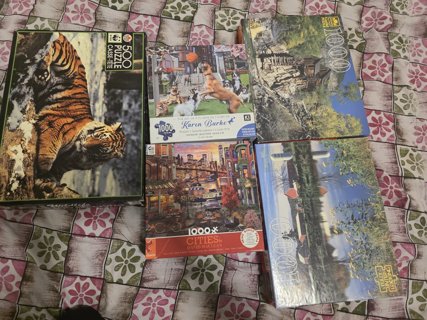 Variety Puzzle Bundle: WWF, Karen Burke, Ceaco