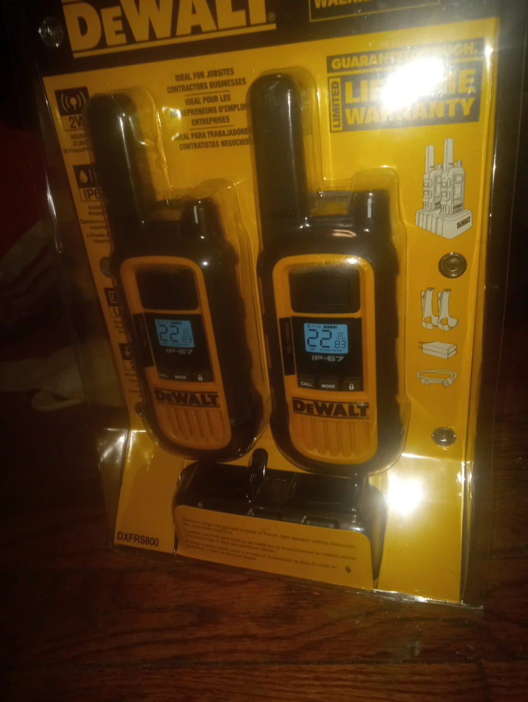 New DeWalt DXFRS800 Heavy Duty Walkie Talkies - photo 2