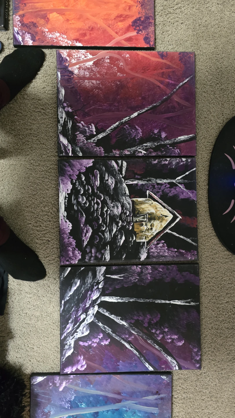 Original Acrylic Paintings - Set of 7