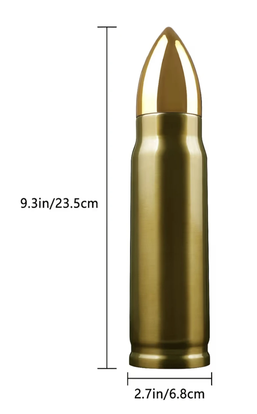 Bullet Shaped Water Bottle/ thermos - 23.5cm - photo 3