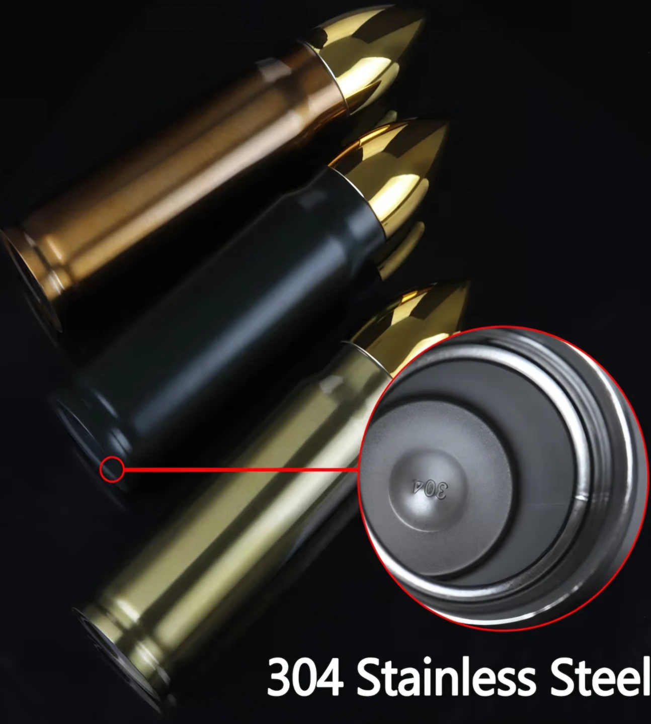 Bullet Shaped Water Bottle/ thermos - 23.5cm - photo 5