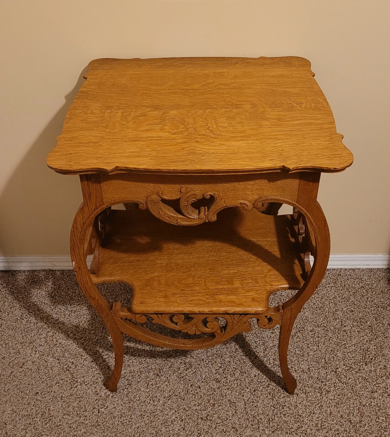 Antique Oak Parlor Table