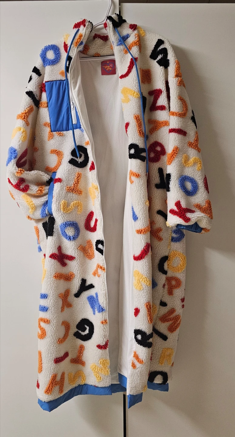 Lazy Oaf Alphabet Sherpa Coat - photo 2
