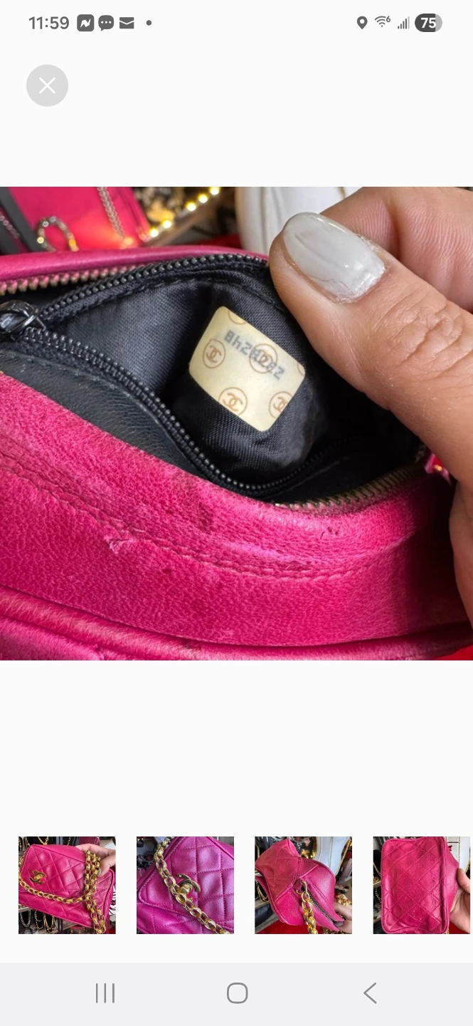 Chanel Pink Quilted Leather Chain Shoulder Bag