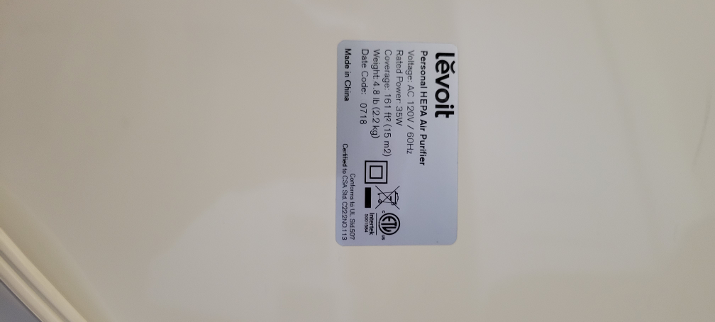 Levoit Personal HEPA Air Purifier LV-H126 - photo 2
