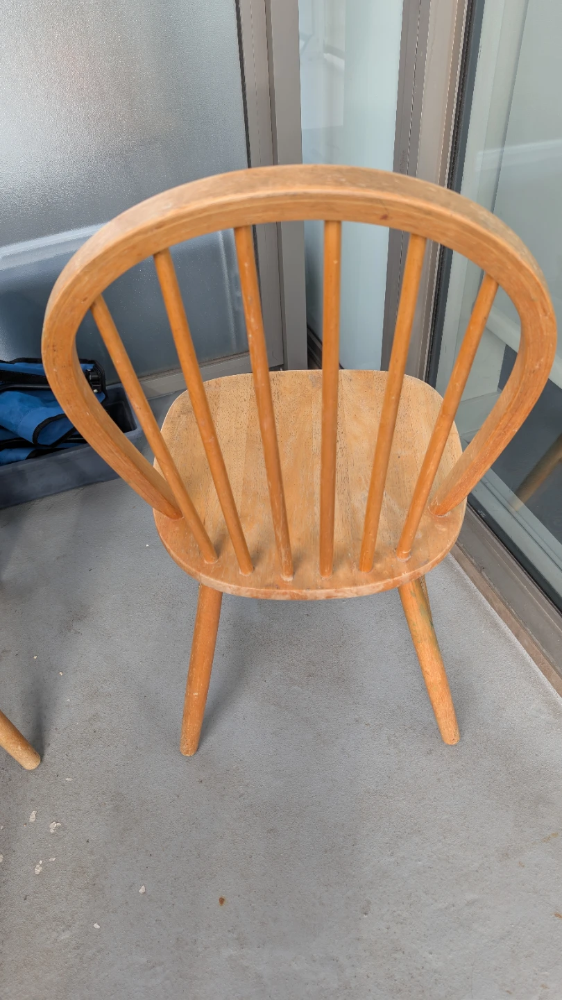 Wooden Spindle Back Chair with Cushion - photo 3