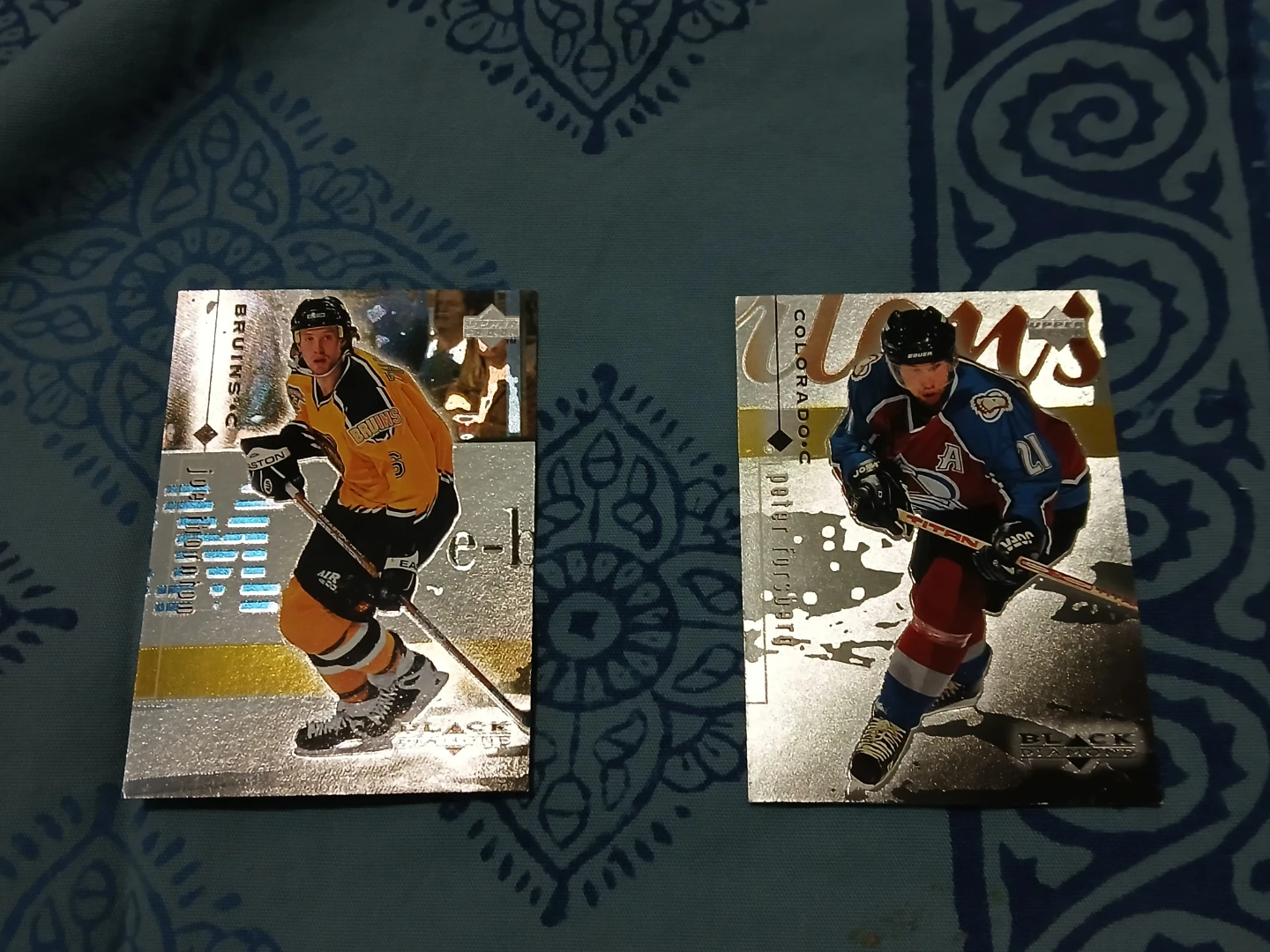 Joe Thornton & Peter Forsberg NHL Hockey Cards - photo 2