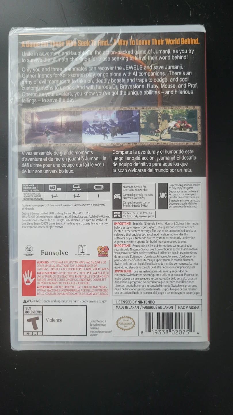 Jumanji The Video Game - Nintendo Switch - photo 2