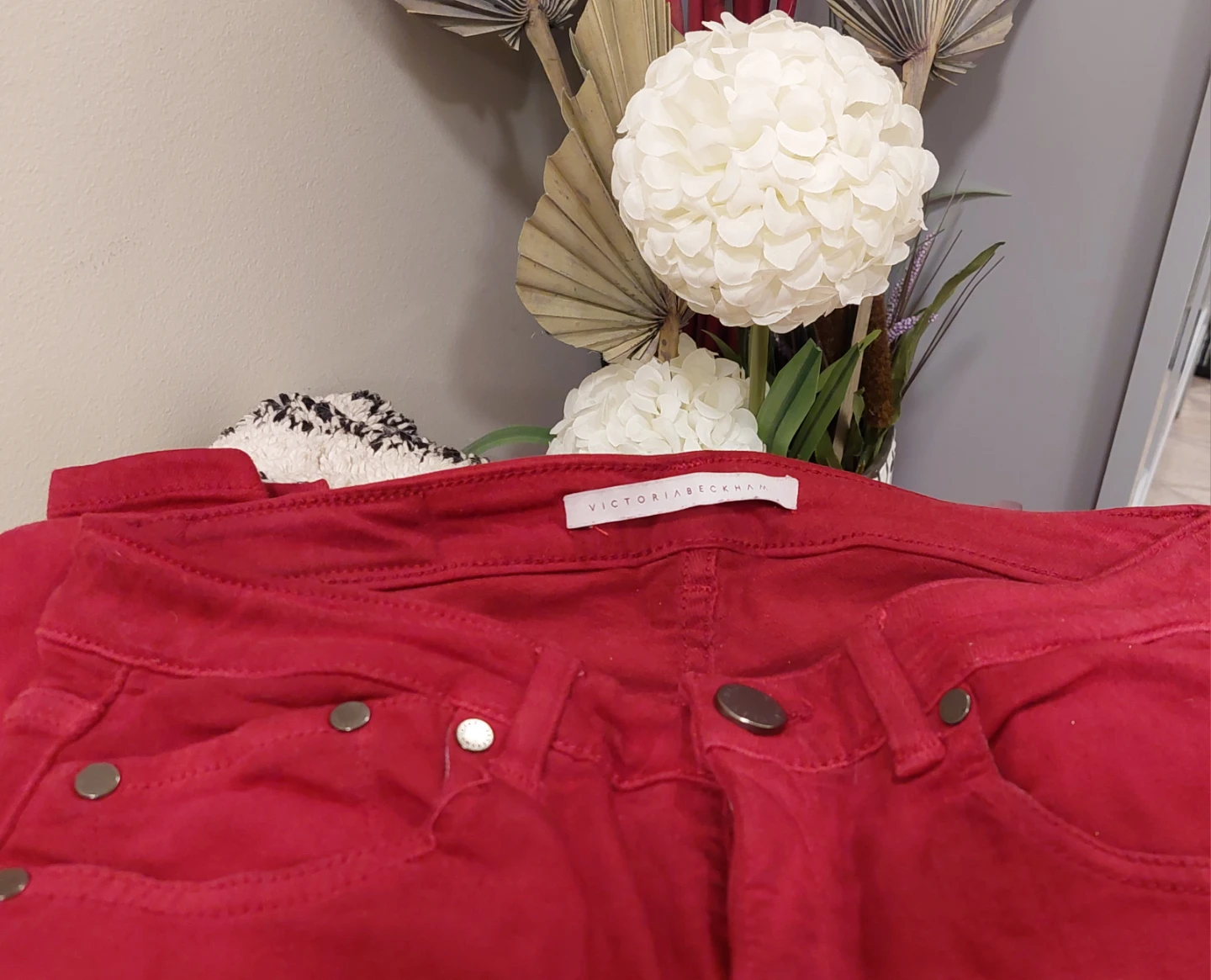 Victoria Beckham Red Skinny Jeans Size 28 - photo 2