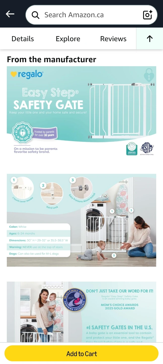 Regalo Safety Gate- 29-38.5 inches wide - photo 4