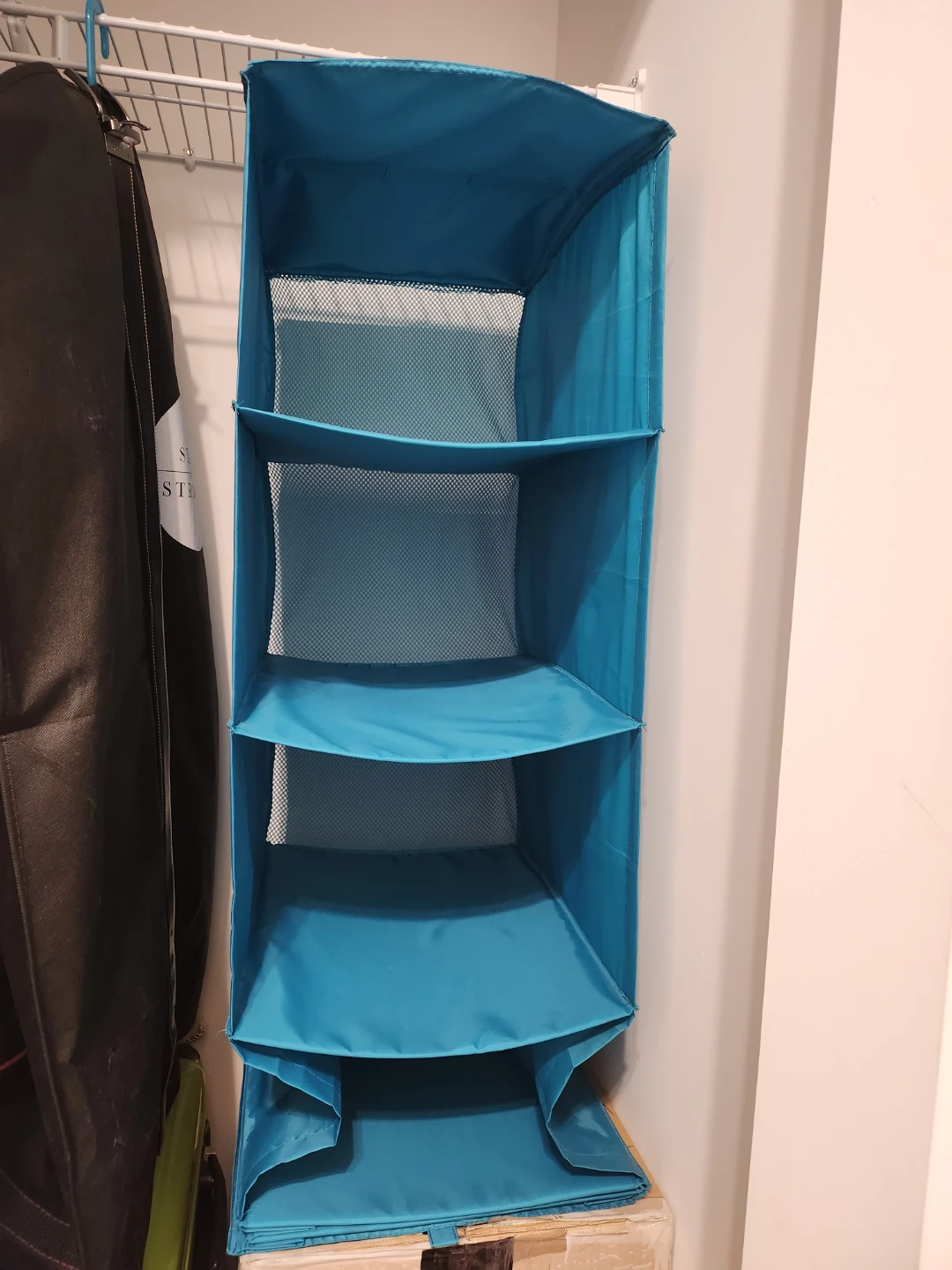 Ikea Blue Hanging Closet Organizer