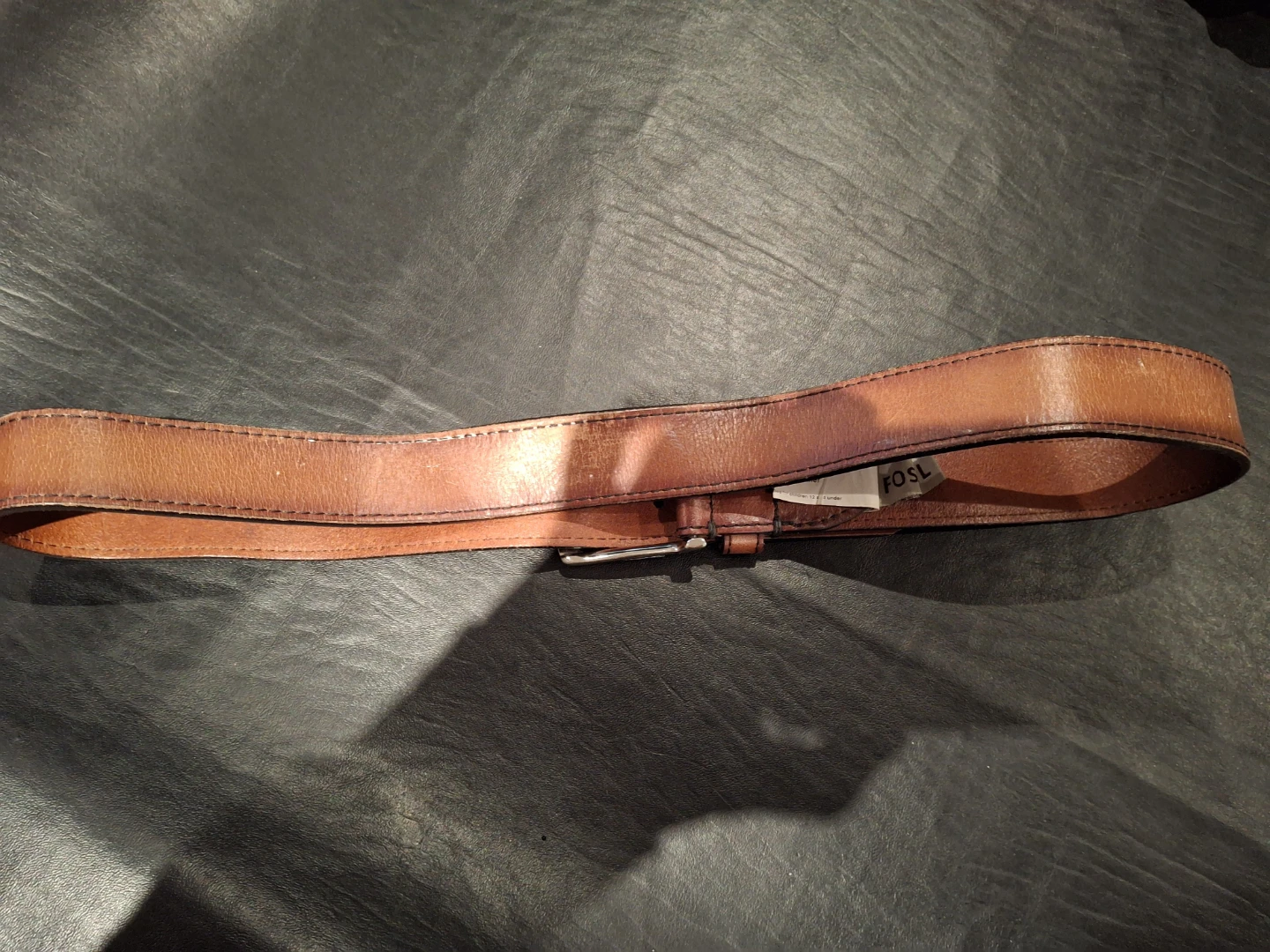Fossil leather belt - photo 3