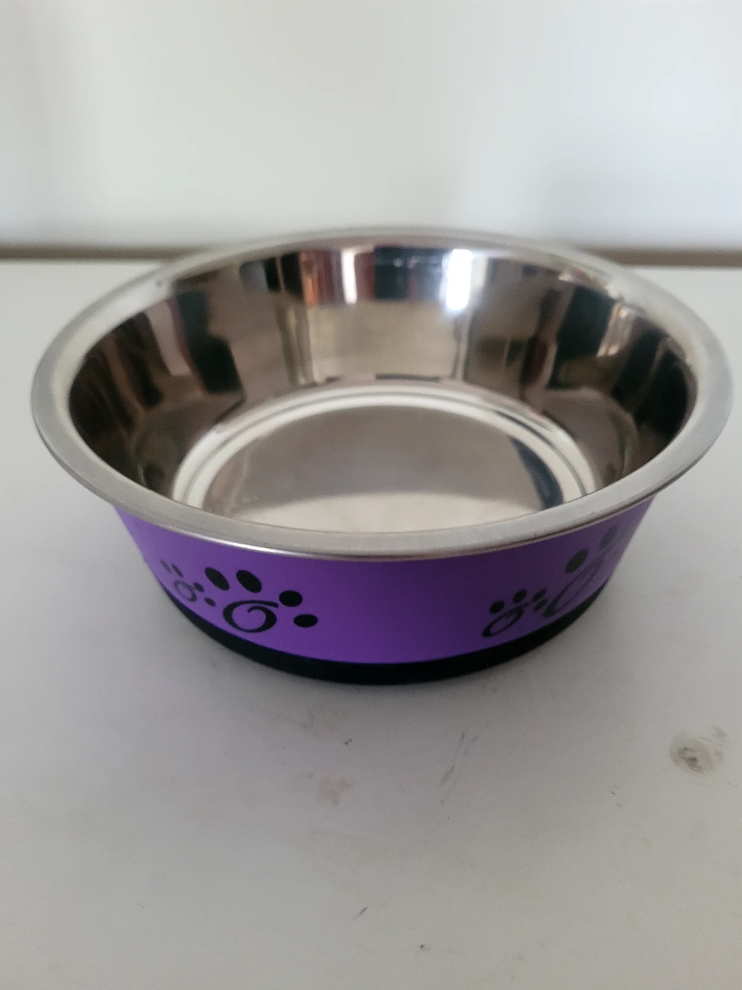 Purple Paw Print Pet Bowl🥕 freecylle