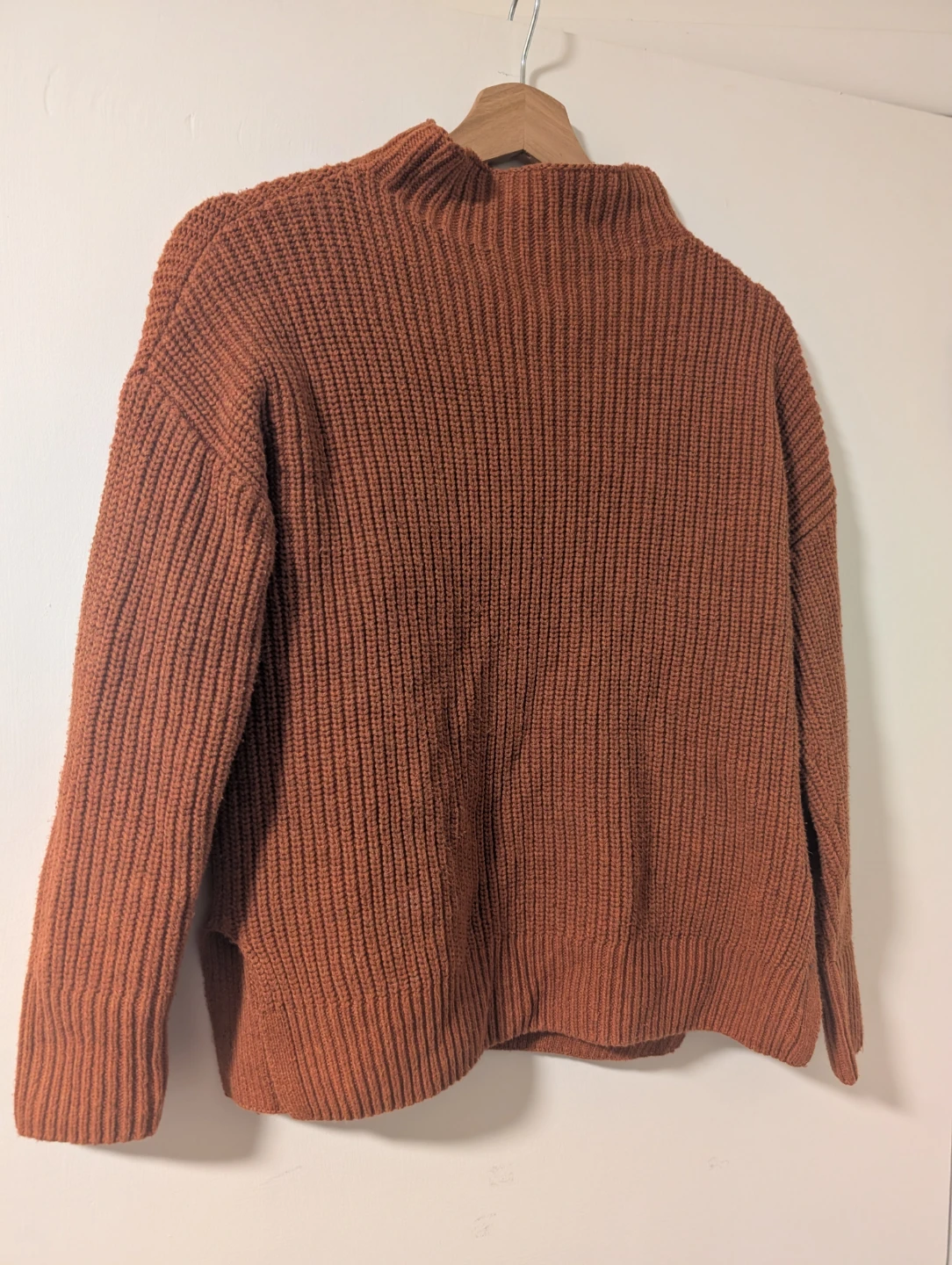 Max Studio XS Rust Cotton Sweater - - fits medium