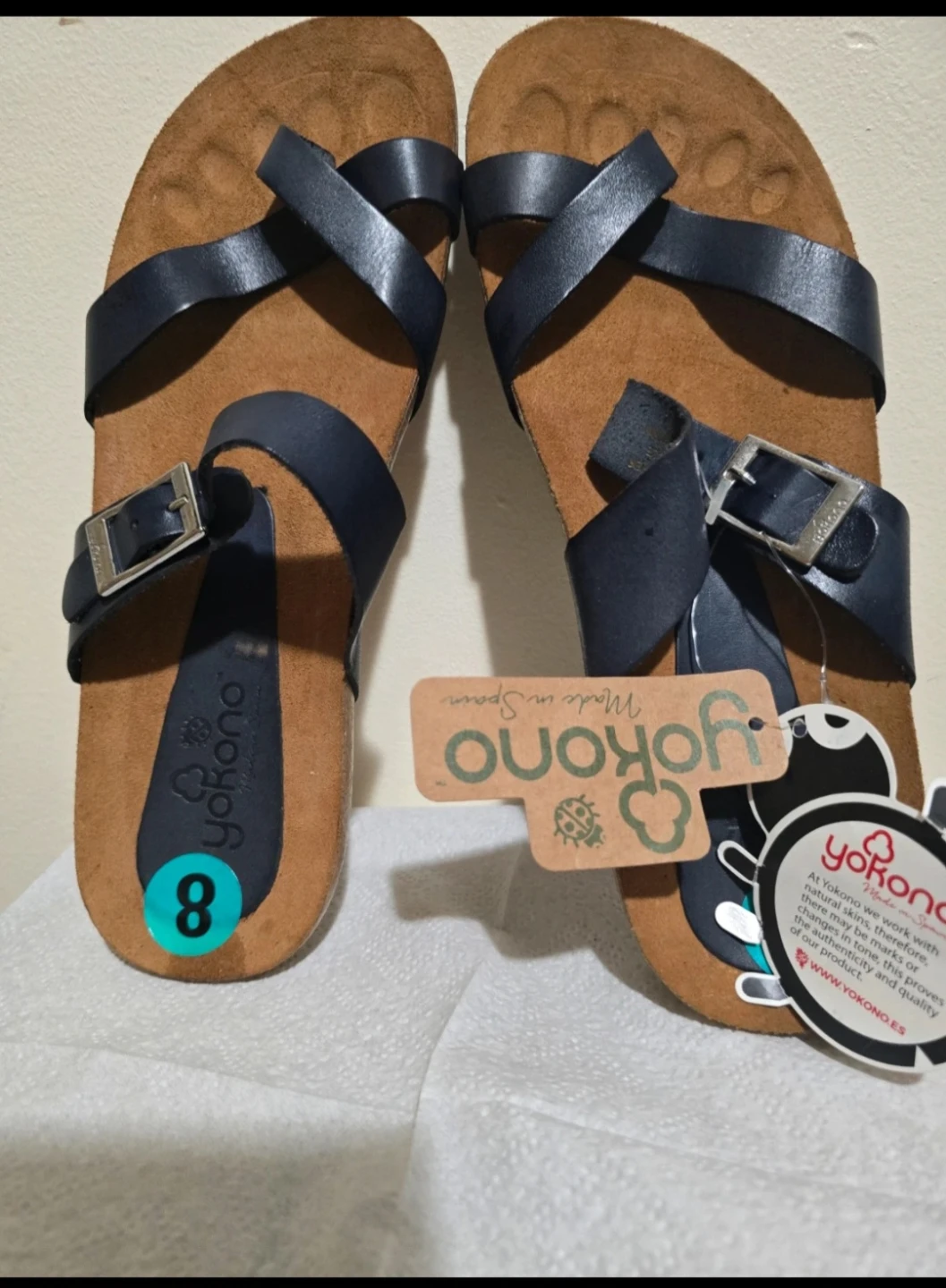 Yokono Leather Sandals - Size 8 - photo 4