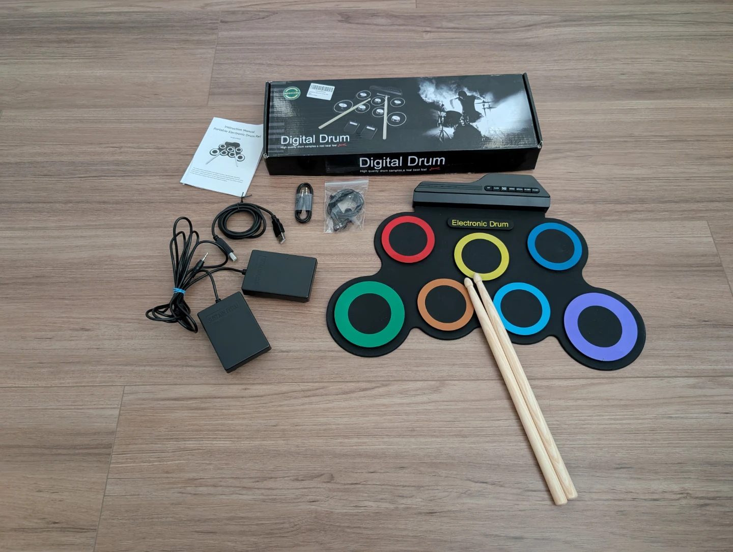 Digital Drum Electronic Drum Pad with Pedals