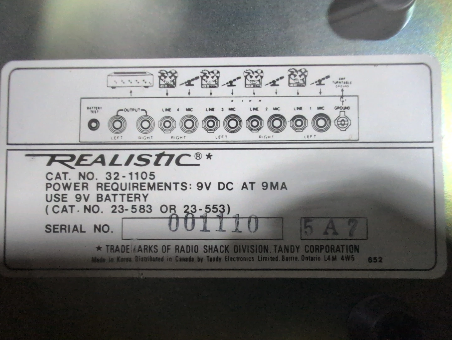 Realistic 4 Channel Stereo Microphone Mixer - photo 3