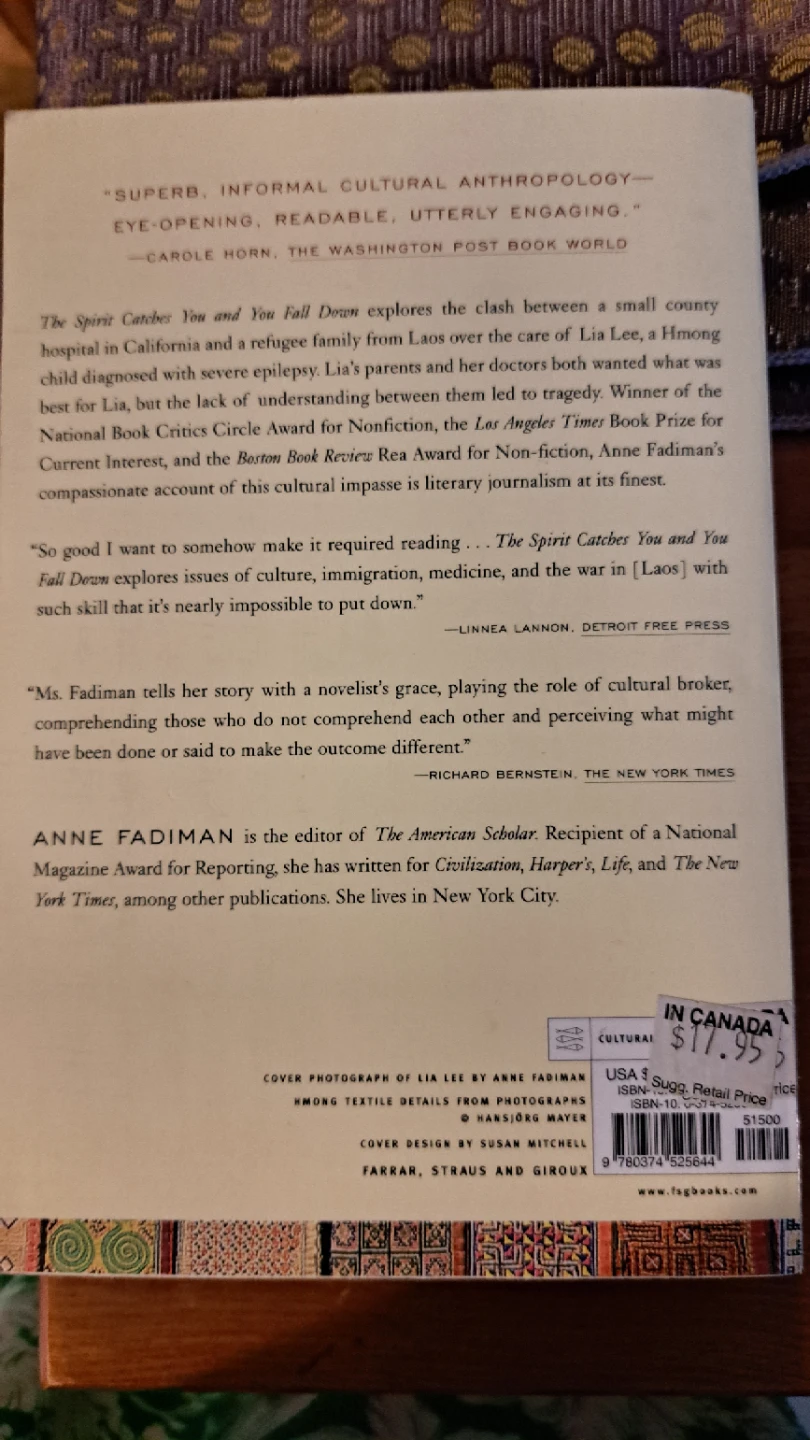The Spirit Catches You and You Fall Down by Anne Fadiman - photo 2