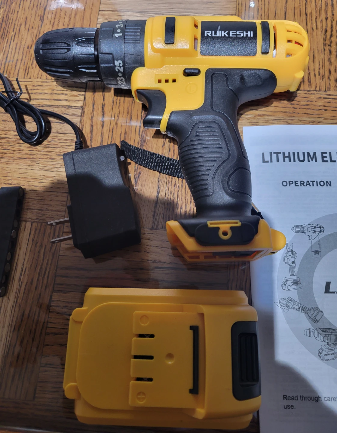 NEW RUIKESHI Lithium Electric Tool Cordless Hammer Drill set - photo 3