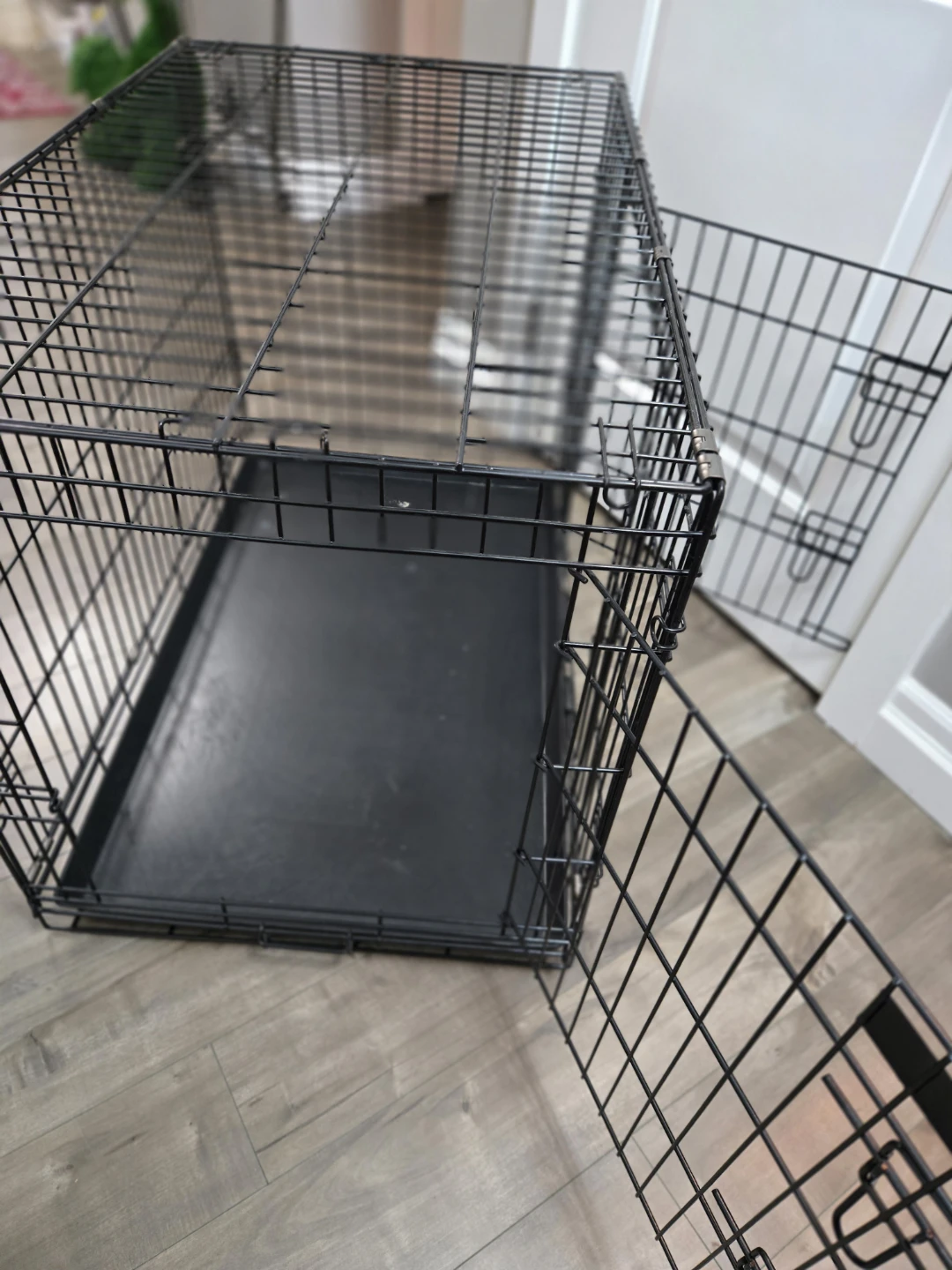 Black Wire Dog Crate - Collapsible - photo 2