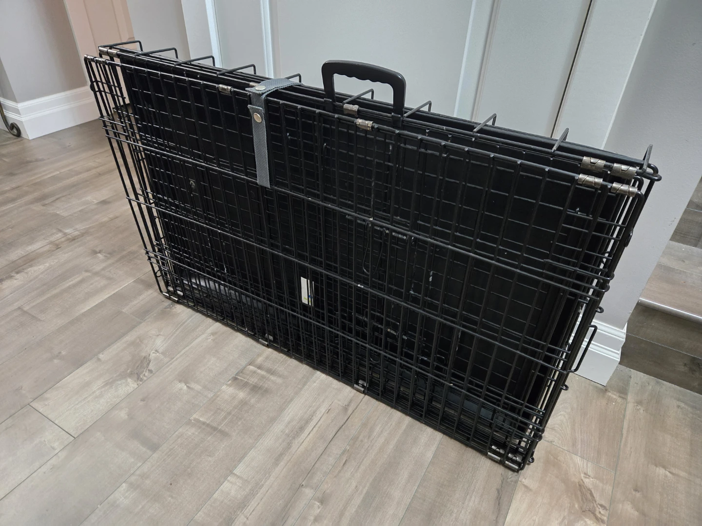 Black Wire Dog Crate - Collapsible - photo 3