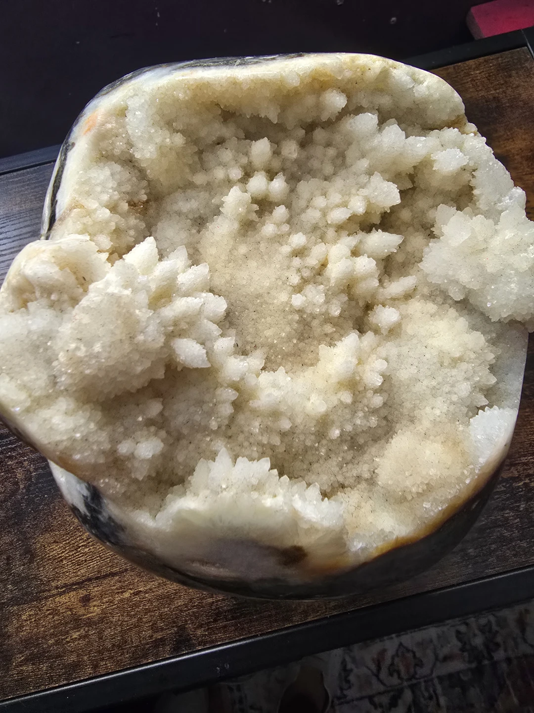Crystal Banded Agate Skull - photo 4