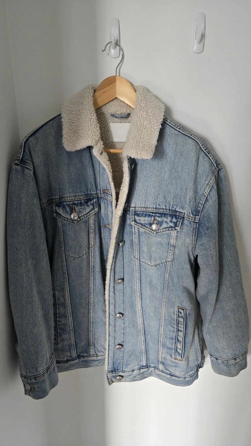 Wilfred Free Denim Sherpa Jacket - Size S - photo 2