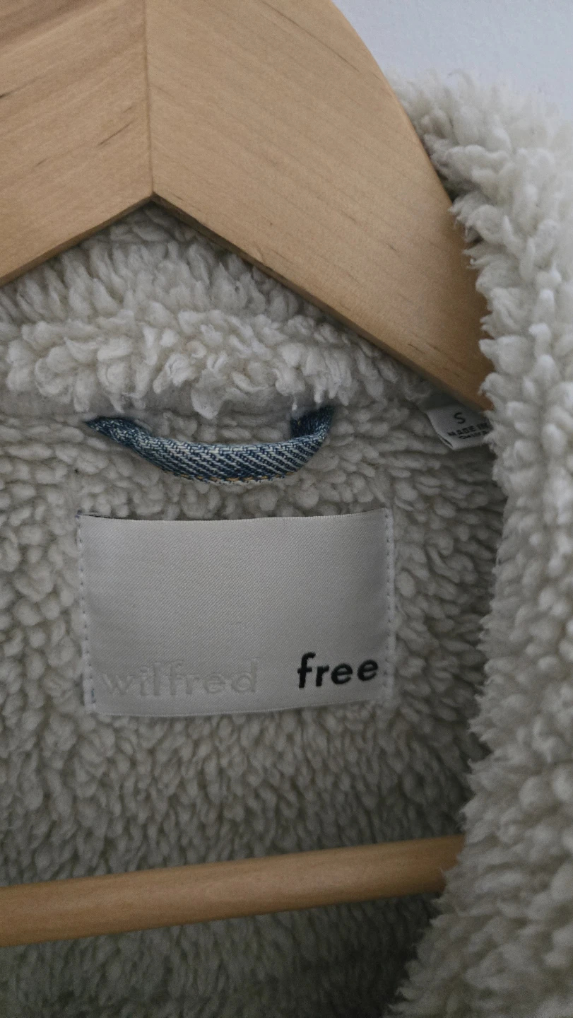 Wilfred Free Denim Sherpa Jacket - Size S - photo 4