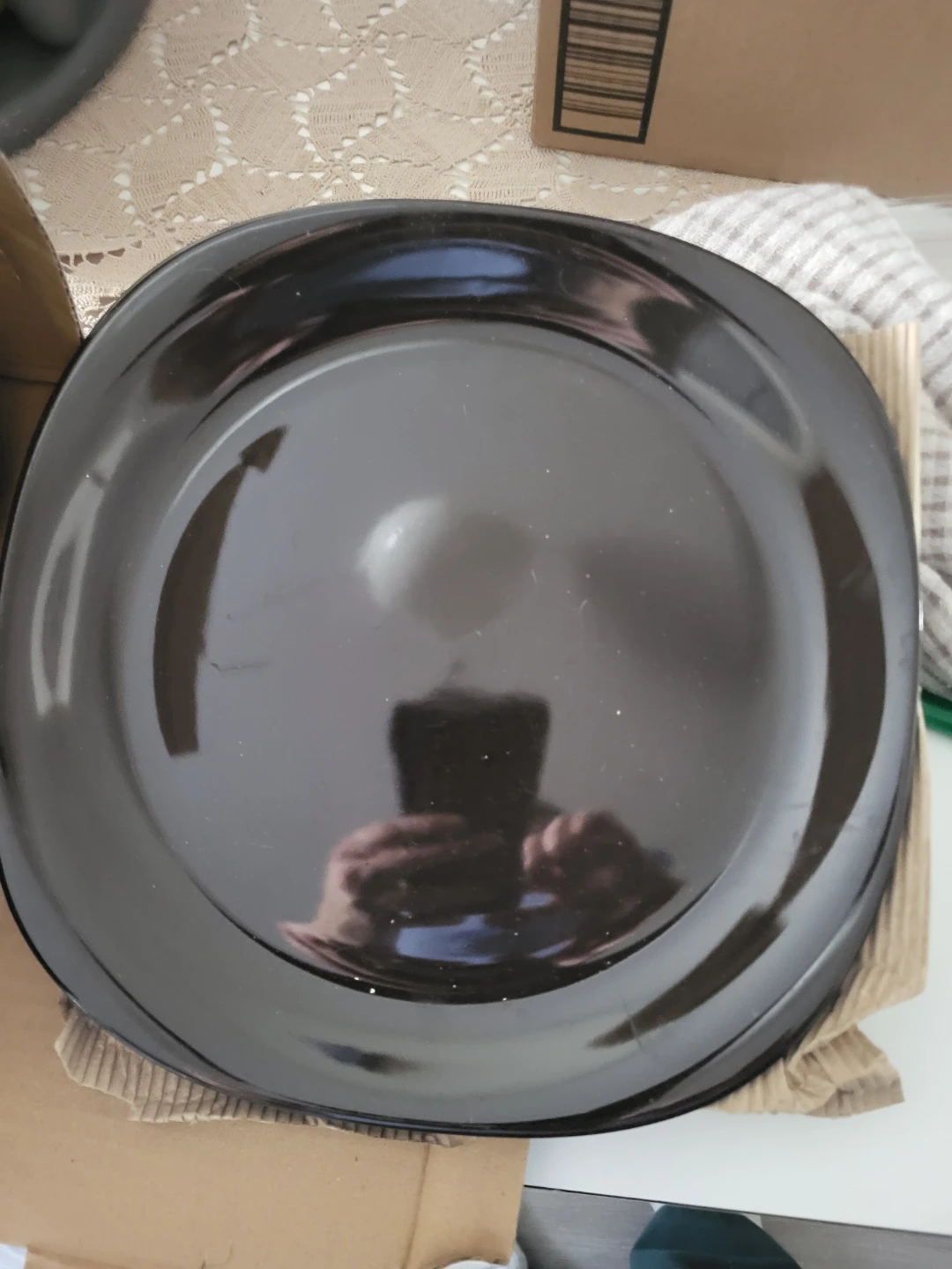 Set of 5 Brown and Black Serving Bowls - photo 2