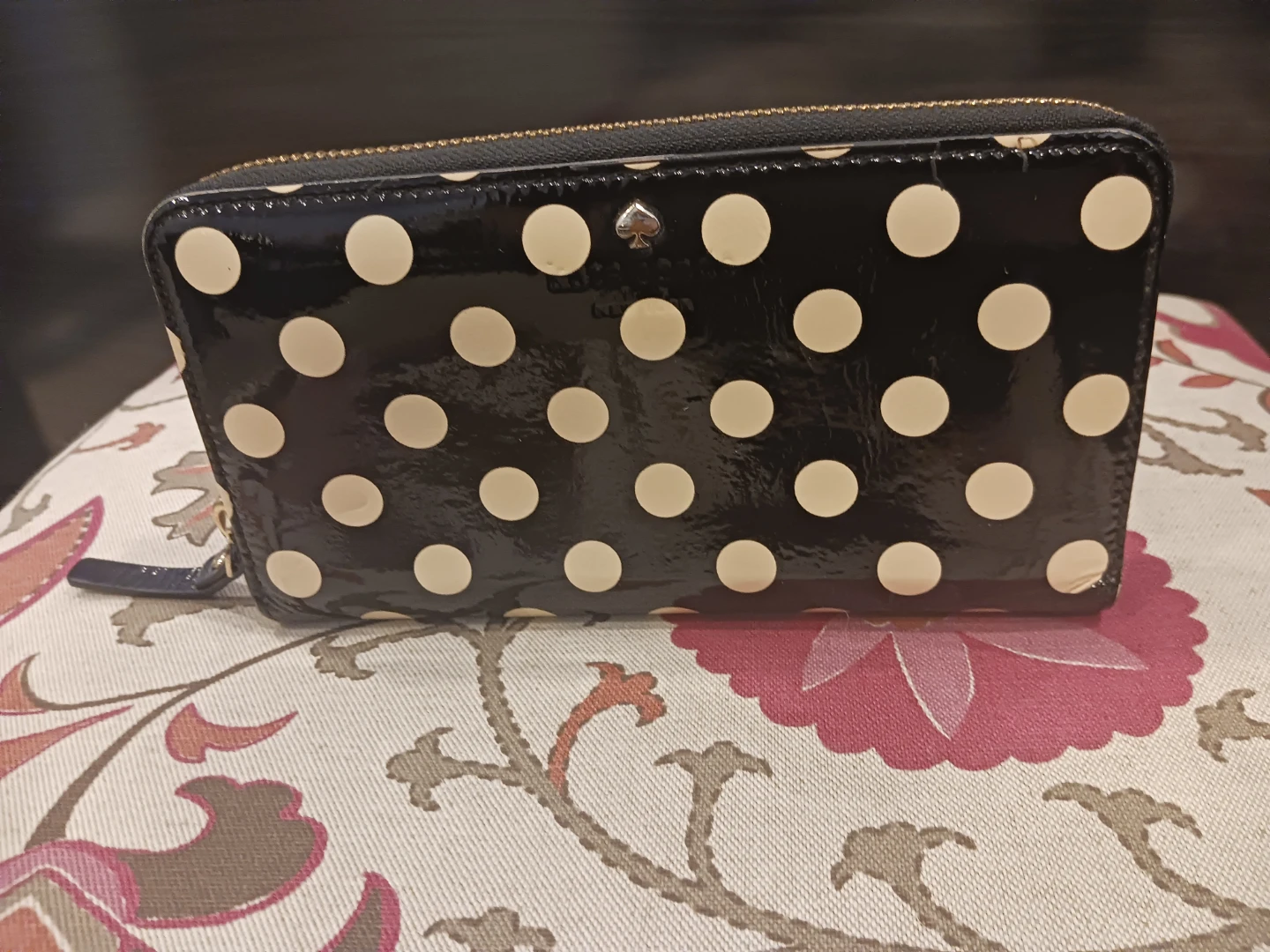 Kate Spade Polka Dot Zip Around Wallet