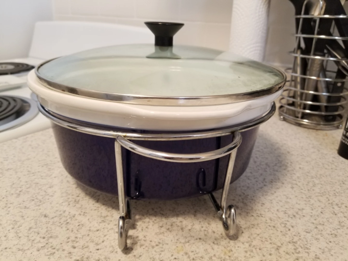 Casserole Dish with Metal Stand - photo 2