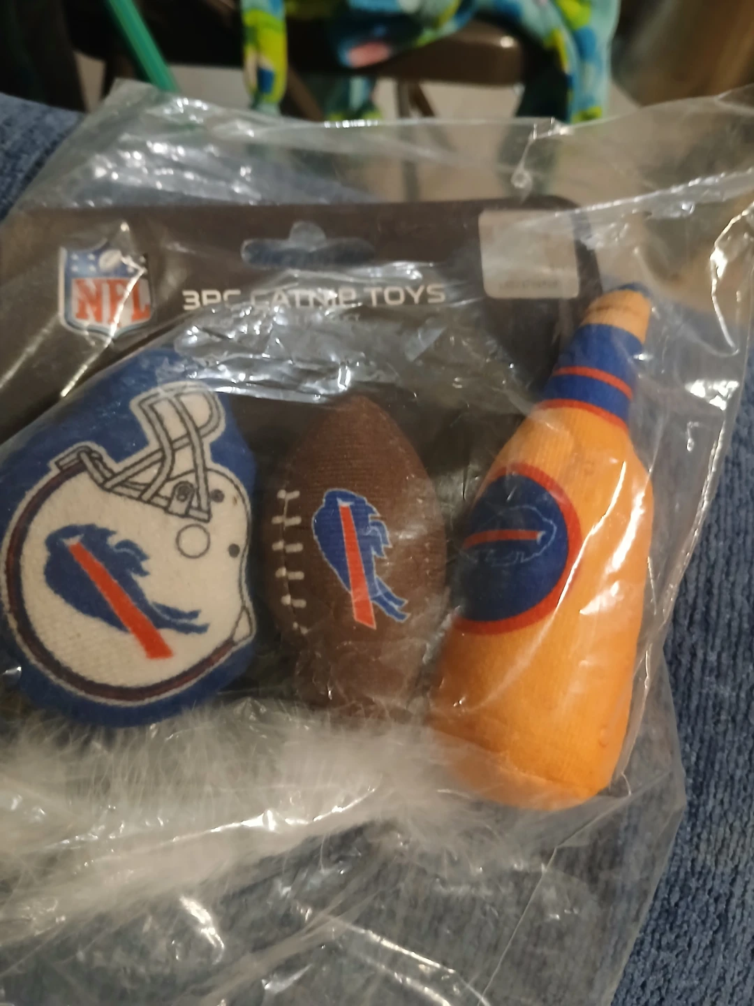 New NFL Buffalo Bills 3pc Catnip Toys - photo 3