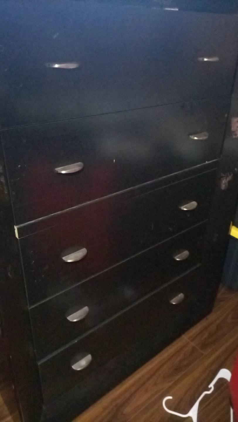 Black Drawer Dresser set - photo 3