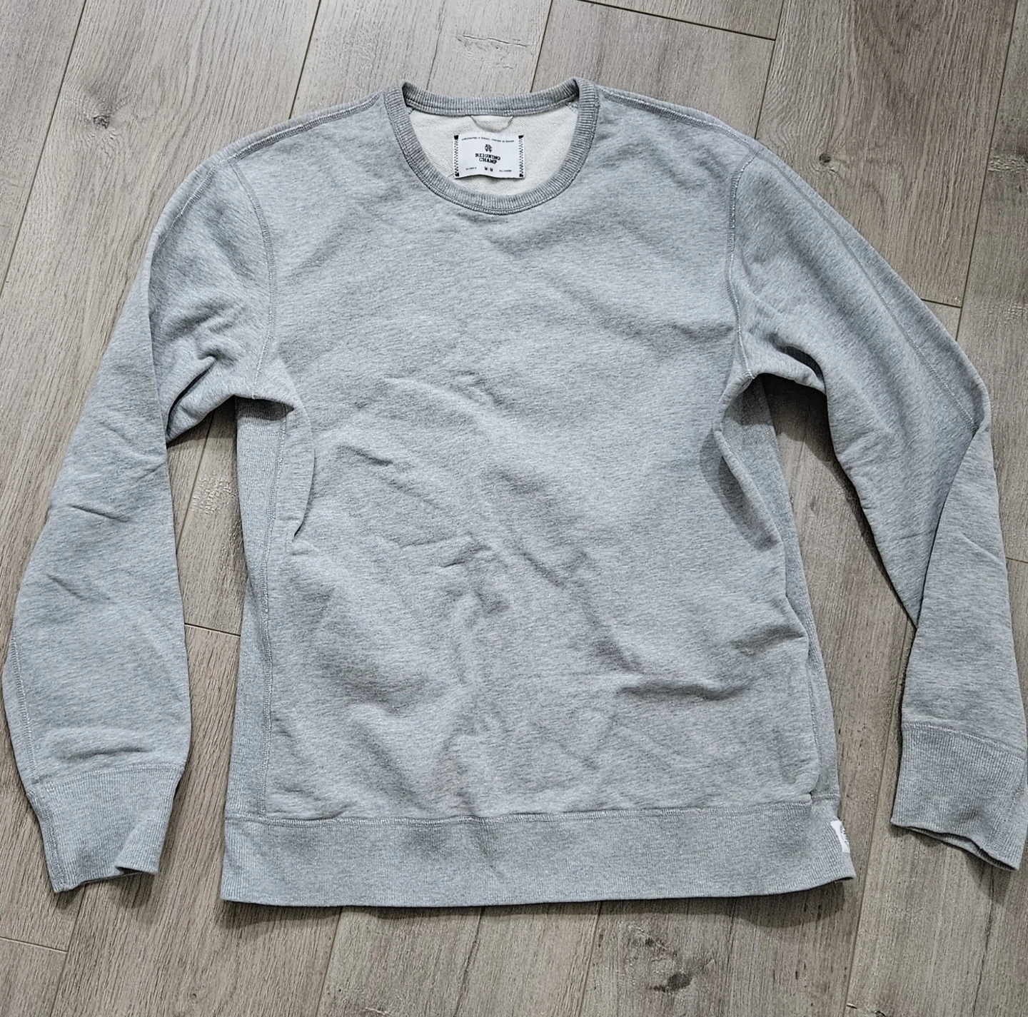 Reigning Champ Grey Crewneck Sweater Medium