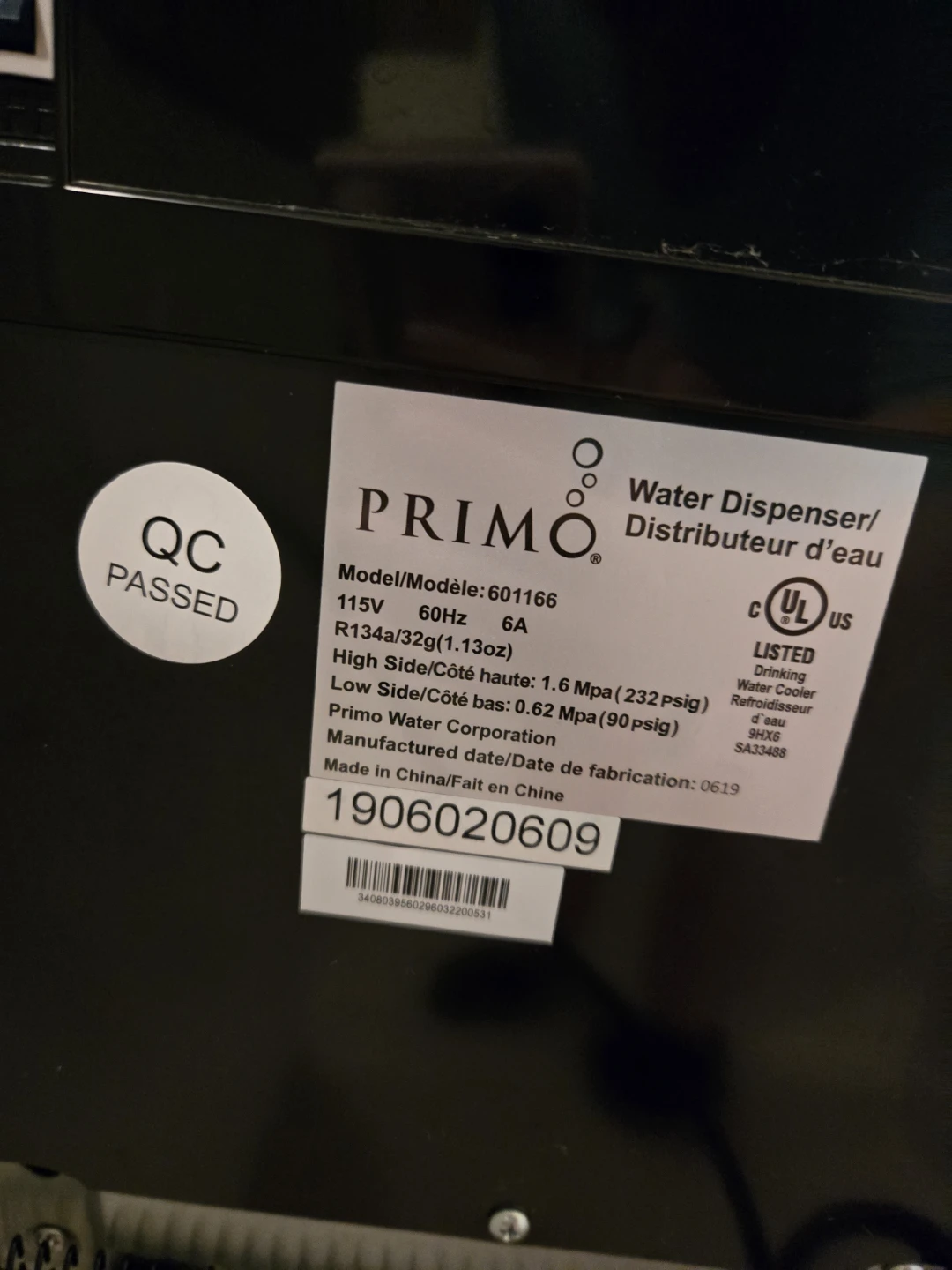 Primo Water Dispenser - Black/Silver - photo 4