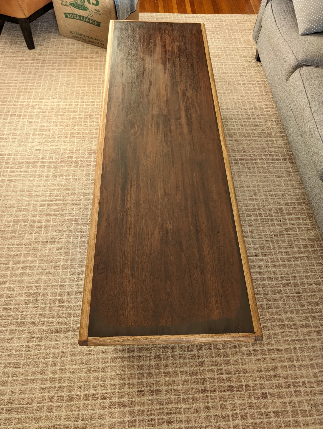 MCM Walnut Oak Adrian Pearsall Surfboard Style Coffee Table - photo 3