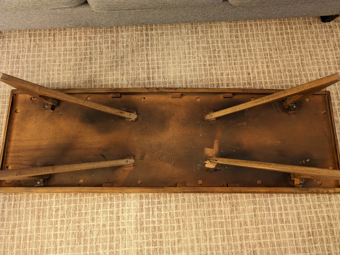 MCM Walnut Oak Adrian Pearsall Surfboard Style Coffee Table - photo 4