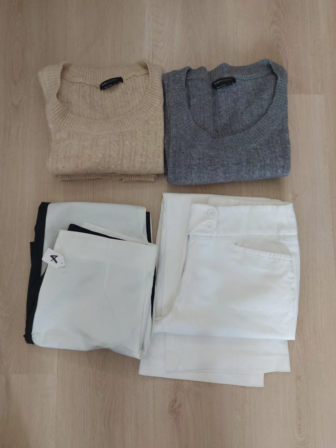 Bundle: BCBGMAXAZRIA Sweater & White Pants
