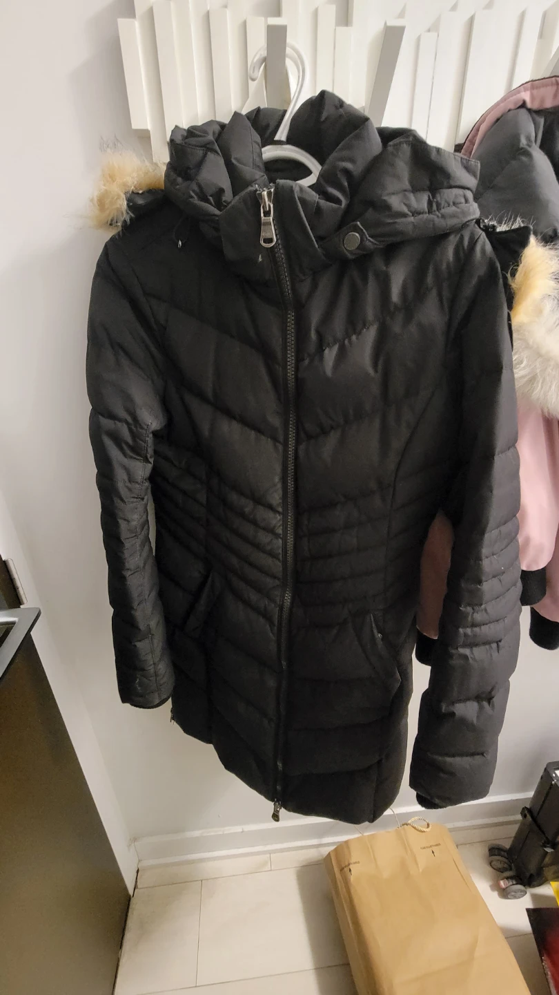 Pajar Black Down Winter Jacket Small/Petit