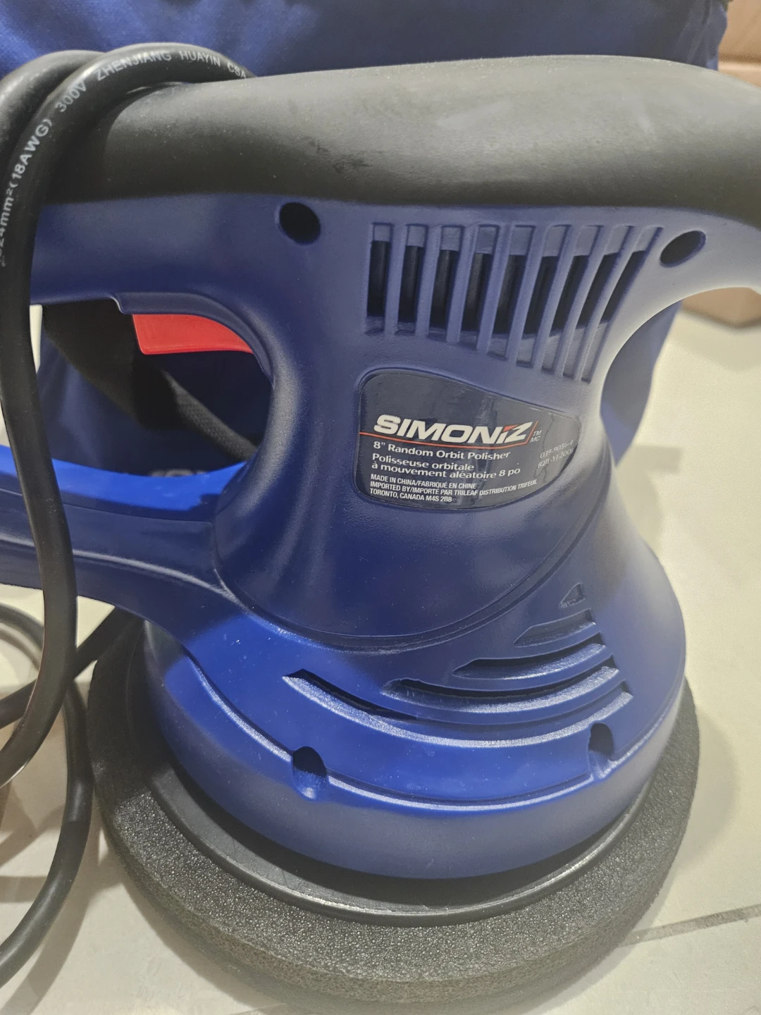 Simoniz 8" Random Orbit Polisher/Waxer Kit