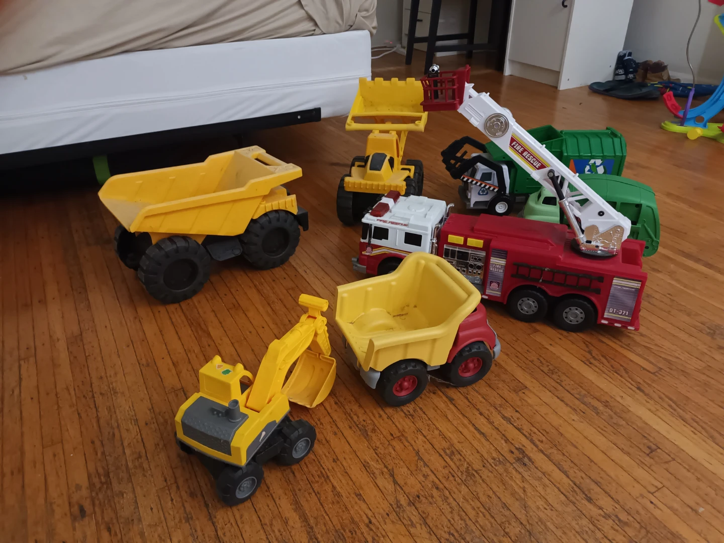 Tonka Truck Set - Fire, Dump, Excavator, recycling, garbage