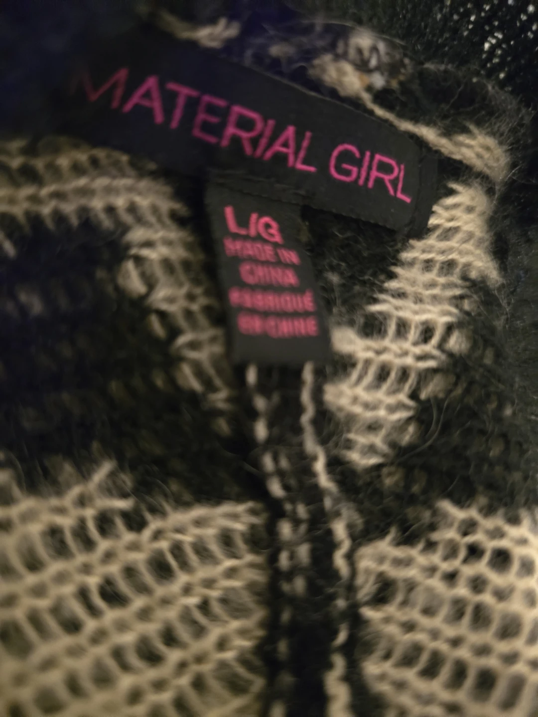 Material Gir Knit Graphics  Cardigan Poncho L/G - photo 4