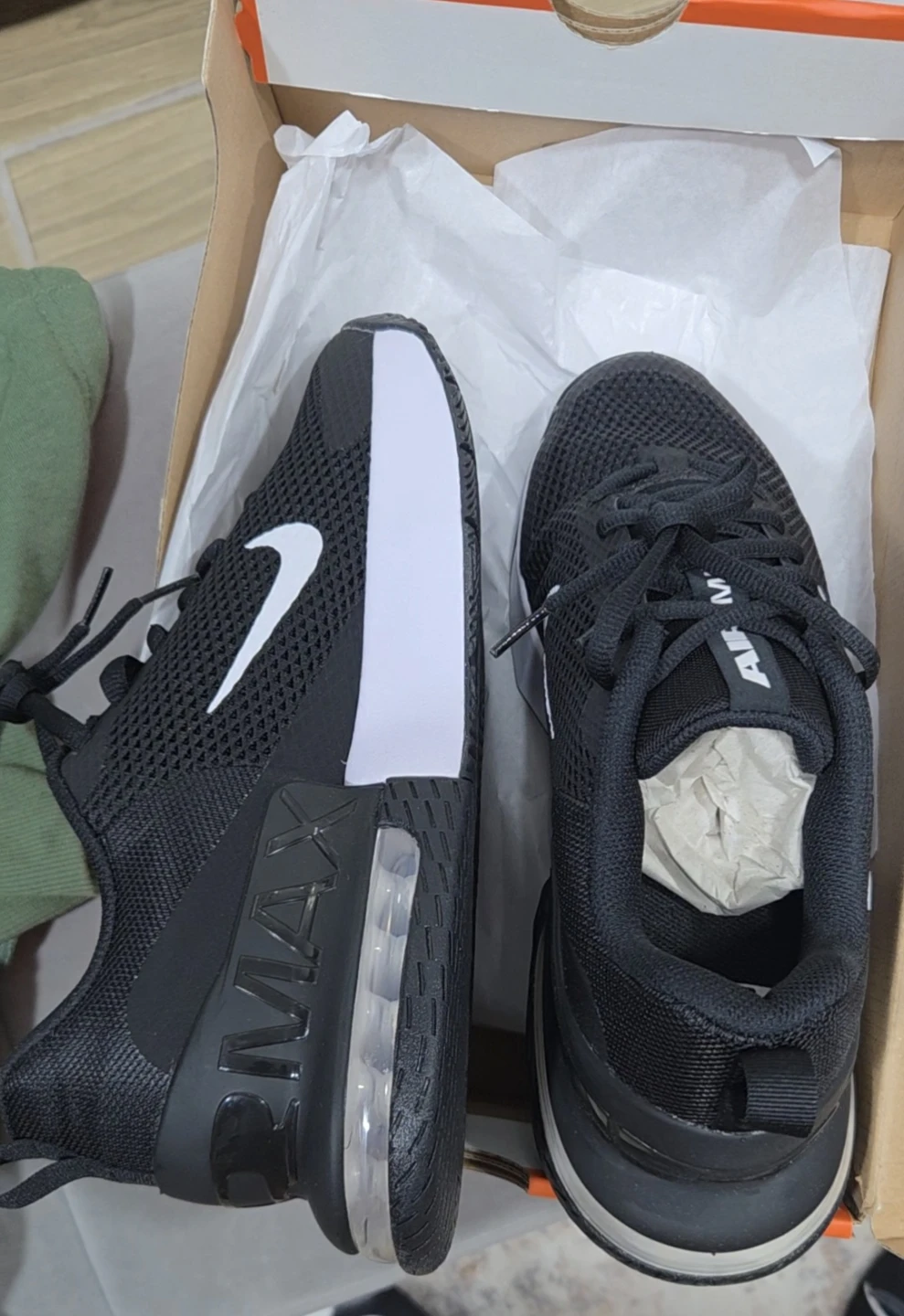 Nike Air Max Running Shoes - Black/White - photo 4