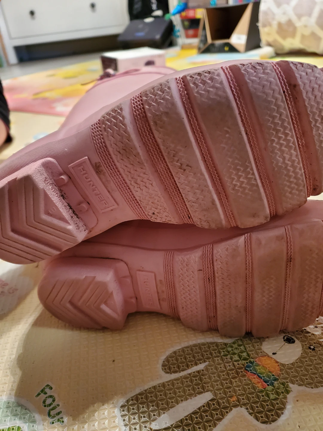 Hunter Pink Rain Boots - Size US 5 - photo 4