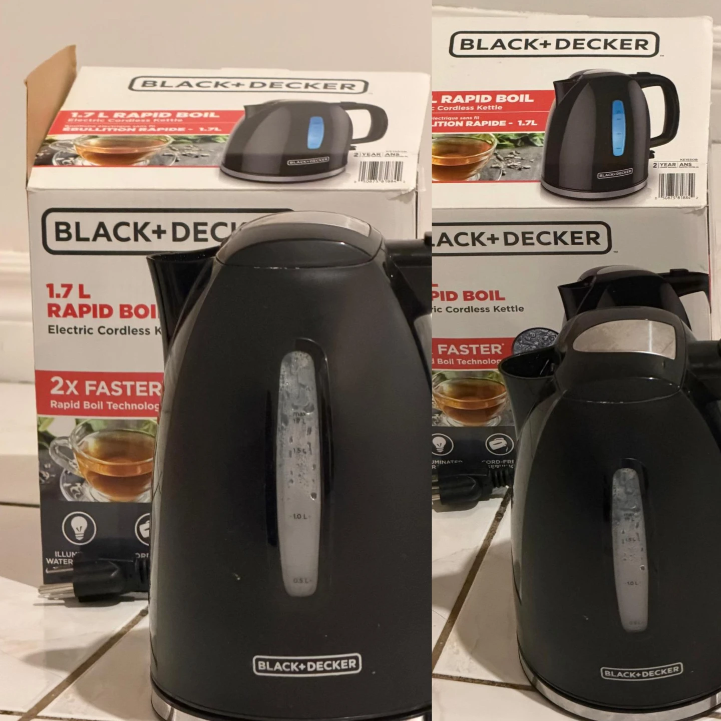 BLACK+DECKER 1.7 L Rapid Boil Kettle